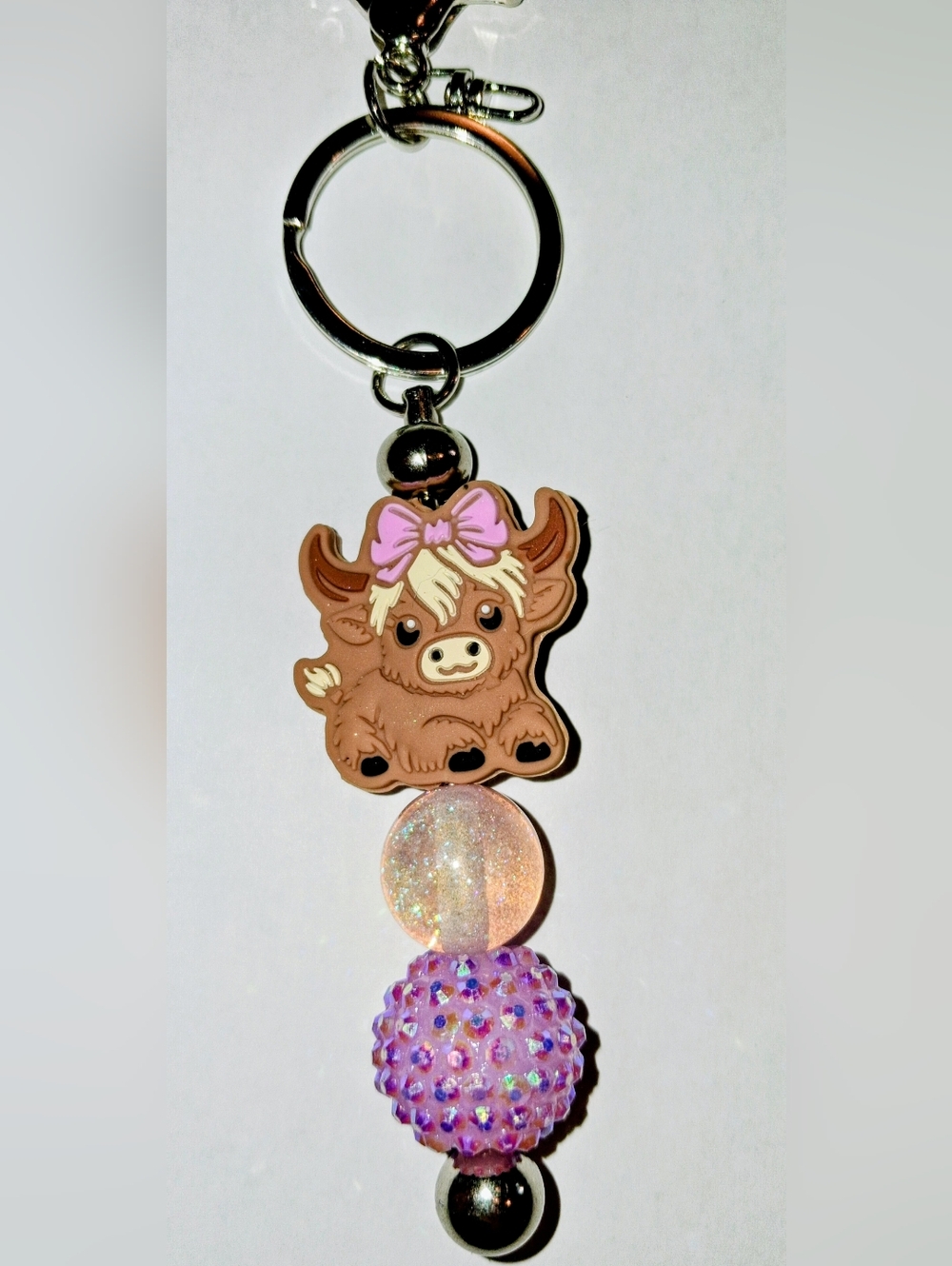 💜 HIGHLAND COW - BAG CLIP / KEYCHAIN